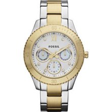 Fossil Watch, Womens Stella Two Tone Stainless Steel Bracelet 37mm ES3