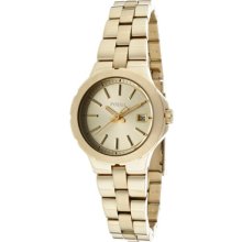 Fossil Watches Women's Gold Tone Dial Gold Tone Ion Plated Stainless S