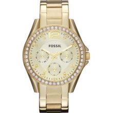 Fossil Women's Stainless Steel Case Steel Bracelet Watch Es3203