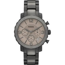 Fossil Women's Stainless Steel Case Chronograph Date Rrp $145 Watch Am4421
