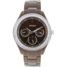 Fossil Women's Stella Japanese Quartz Gray Stainless Steel Watch