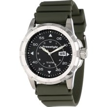 Freestyle Men Round Analog Army Green Strap Watch Solid Water Resist Time