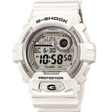 G-8900a-7 200m Water Resistant Casio G-shock White Digital Alarm Sports Watch
