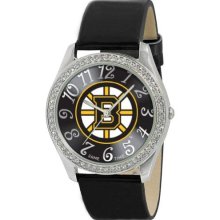 Game Time Official Team Colors. Nhl-Gli-Bos Women'S Nhl-Gli-Bos Glitz Classic Analog Boston Bruins Watch