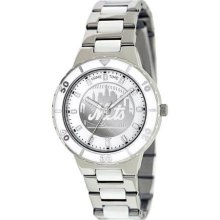 Game Time Silver Mlb-Pea-Nym Women'S Mlb-Pea-Nym New York Mets Watch