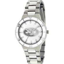 Game Time Watch, Womens New York Jets White Ceramic and Stainless Stee
