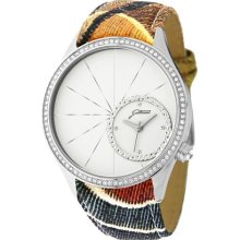 Gattinoni Women's W0225JSTWHT Cassiopea White Dial Zircon Crystal ...