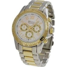 Geneva Unisex Mens Womens Designer Inspired Chronograph Style Boyfriend Watch