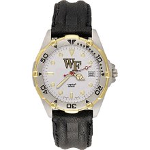 Gents Wake Forest University All Star Watch With Leather Strap