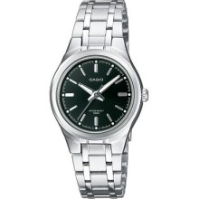 Genuine Casio Ltp1310d-1av Analog Ladies Quartz Stainless Steel Silver Watch