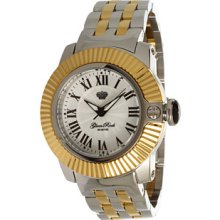 Glam Rock Lady SoBe 40mm Two-tone Gold Plated Watch- GR31015 Watches : One Size
