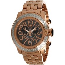 Glam Rock SoBe 44mm Rose Gold Plated Watch with Diamonds- GR32186D Watches : One Size