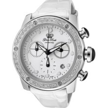 Glam Rock Watches Women's Aqua Rock Diamonds Chronograph White Dial Wh