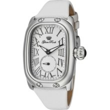 Glam Rock Watches Women's Monogram White Enamel Dial Light Beige Genui