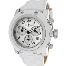 Glam Rock Watches Women's Miami Chronograph White Dial White Genuine L