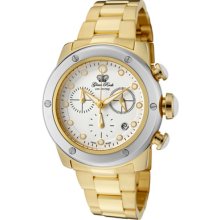 Glam Rock Watches Women's Aqua Rock Chronograph White Dial Gold Tone I