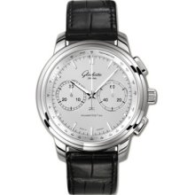 Glashutte Senator Chronograph XL Steel Watch 39-34-21-42-04
