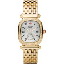 Gold MICHELE Caber Isle Diamond Gold Watch Head - Jewelry