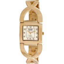 Golden Classic Women's Simply Inspired Watch in Gold with Silver Dial