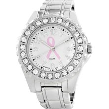 Golden Classic Women's Time's Up Watch in Silver with White Dial