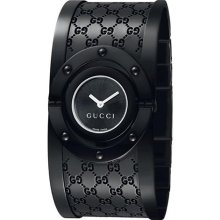 Gucci Twirl PVD Stainless Steel Black Dial Women's watch #YA112431