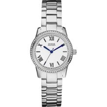 Guess Crystal Silver Bracelet Ladies Watch U11671l1