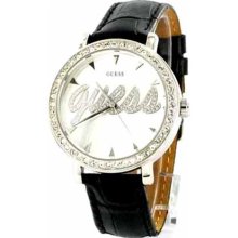 Guess Ladies Watch Black Leather G76072l