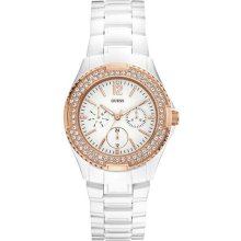 Guess U0062L6 Watch Feminine Ladies - White Dial