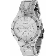 Guess U13612L1 Silver Dial Stainless Steel Multifunction Women's Watch