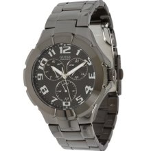 Guess Waterproof Black Ip Men's Bracelet Watch U11511g1 With Multifunction