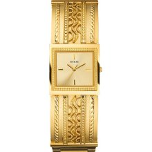 Guess Women Goldtone Watch U13550l1 / W12586l1 ,comes With Original Guess Box