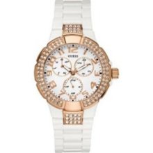 Guess Women's U13608L1 White Plastic Bracelet Watch