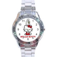 Hello Kitty Stainless Steel Chrome Analogue Men's Watch 16