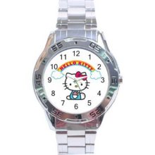 Hello Kitty Stainless Steel Chrome Analogue Men's Watch 17