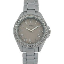 Henley Glamour Diamante Silver Matt Bracelet Strap Ladies Watch H0885.13