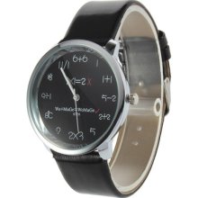 Hot Unique Mathematics Dial Ladies Fashion Wrist Watch 10 Colors Hg832