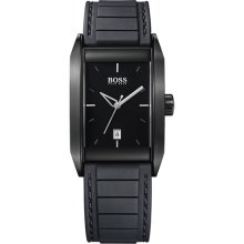 Hugo Boss - 1512482 - Gents Watch - Analogue Quartz - Black Dial - Black Rubber Strap