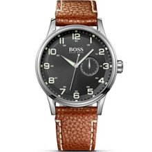 Hugo Boss 1512723 Watch HB2006 Mens - Black Dial Stainless Steel Case Quartz Movement