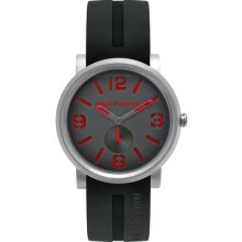 Hush Puppies Grey and Red Dial Mens Watch 3670M9509