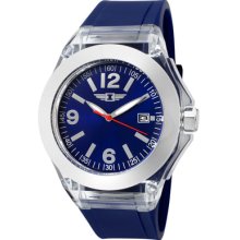 I by Invicta Watches Women's Blue Dial Blue Polyurethane Blue Polyure