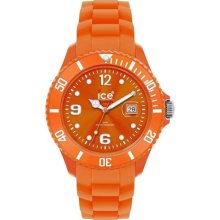 Ice Watch Ice Watch Sidobs10 Orange Rubber Plastic Case Date Watch