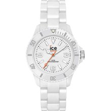 Ice-Watch Mens Ice-Solid Analog Plastic Watch - White Bracelet - White Dial - SD.WE.B.P.12