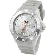 Ice-Watch Men's Sili Collection Silver Plastic and Silicone Watch SISR