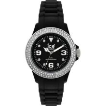 Ice-Watch Stone Black Small Silicone Watch St.Bs.S.S