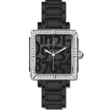 Invicta 10269 Ceramic Square Classique Grey Dial Crystal Accented Bracelet Watch