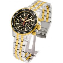 Invicta 1471 Men's Reserve Ocean Master Two Tone Bracelet Chrono Automatic Watch