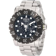 Invicta 1957 Men's Reserve Leviathan Black Dial Chronograph Black Beze