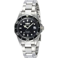 Invicta 8932 Mens Black Dial SS Band Pro Diver Watch