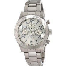 Invicta Men's 1278 Ii Collection Chronograph Silver Dial Stainless Steel Watch
