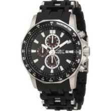 Invicta Men's 1930 Sea Spider Chronograph Black Textured Dial Black Poly. Watch